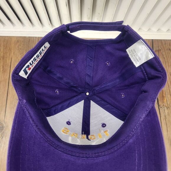 LSU Tigers Baseball Russell Athletic Hat Cap Strapback Purple College Team Sport - Picture 9 of 10